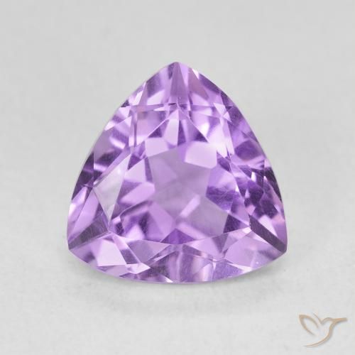 2.90ct Натуральный Средний фиолетовый Аметист, Триллион, Чистота VVS