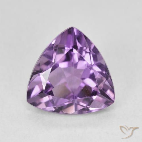 2.86ct Натуральный Средний фиолетовый Аметист, Триллион, Чистота VVS