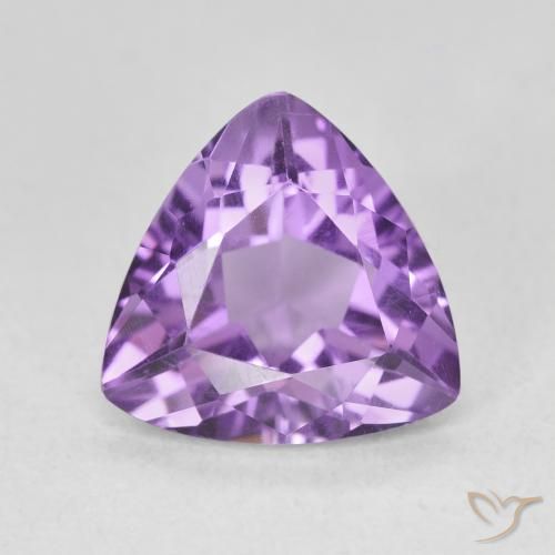 2.69ct Натуральный Глубокий Ирис Фиолетовый Аметист, Триллион, Чистота VVS
