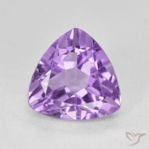 3.03ct Натуральный Темно-фиолетовый Аметист, Триллион, Чистота VVS