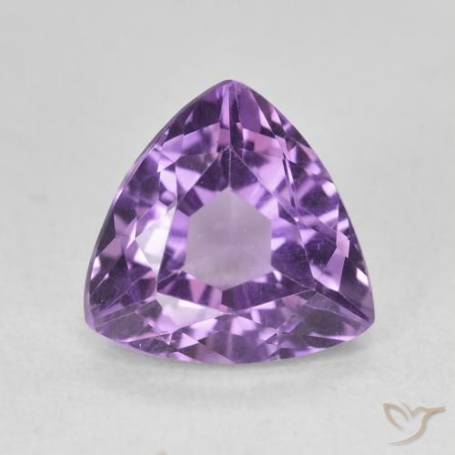 3.09ct Натуральный Баклажан Фиолетовый Аметист, Триллион, Чистота VVS