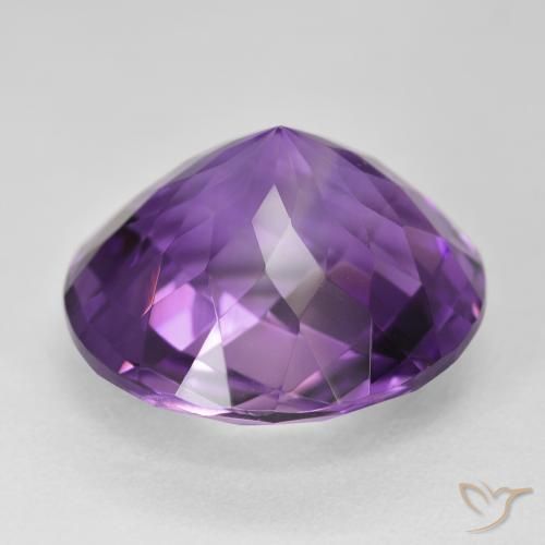 19.14 карата, натуральный Medium Dark-Violet Аметист, Круглый, Чистота VVS