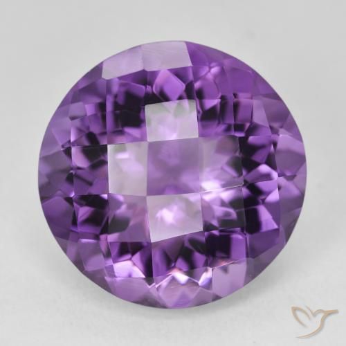 18.58ct Натуральный Средний фиолетово-розовый Аметист, Круглый, Чистота VVS