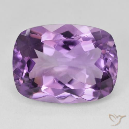 18.33ct Натуральный Medium Light Purplish-Violet Аметист, Подушка, Чистота VVS