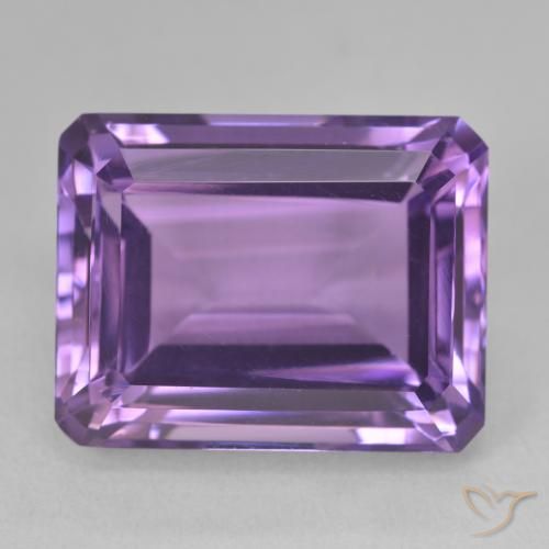 20.04ct Натуральный Интенсивный фиолетовый Аметист, Изумрудная огранка, VVS-VS