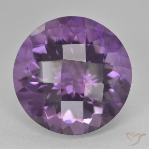 19.60ct Натуральный Средний фиолетовый Аметист, Круглый, VVS-VS