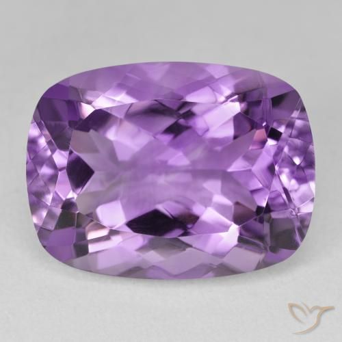 19.31ct Натуральный Интенсивный фиолетовый Аметист, Подушка, VVS-VS