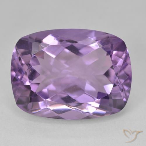 18.89ct Натуральный Средний фиолетовый Аметист, Подушка, Чистота VVS