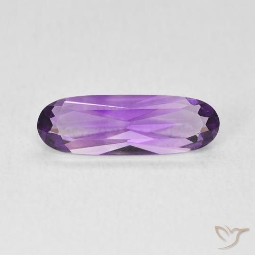 1.16ct Натуральный Розовато-фиолетовый Аметист, Овал, VVS-VS