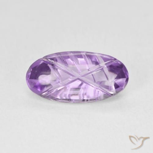 2.03ct Натуральный Средний фиолетовый розовый Аметист, Овал, Прозрачный