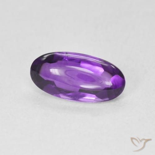 1.27 карата, натуральный Medium Light-Violet Аметист, Овал, Прозрачный