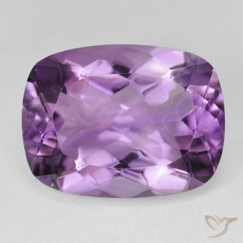 17.69ct Натуральный Светло-средний фиолетовый Аметист, Подушка, VVS-VS