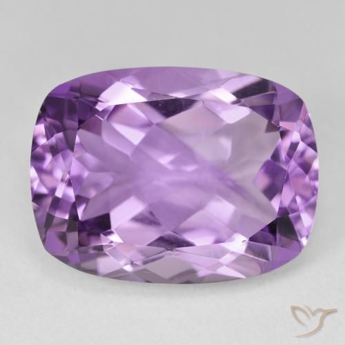 18.37ct Натуральный Светло-средний фиолетовый Аметист, Подушка, VVS-VS