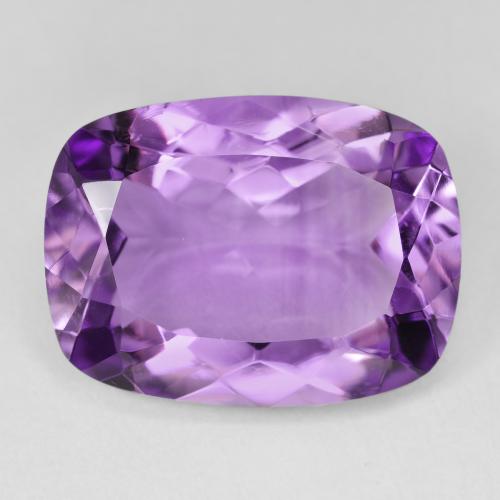 15.62ct Натуральный Medium Light Purplish-Violet Аметист, Подушка, VVS-VS