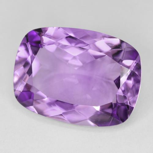 15.62 карата, натуральный Medium Light Purplish-Violet Аметист, Подушка, VVS-VS