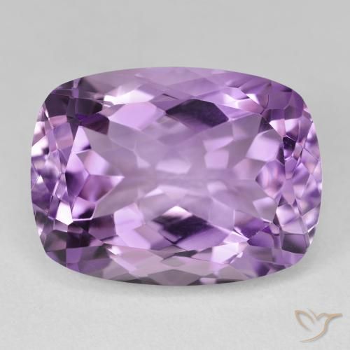 19.44ct Натуральный Светло-средний фиолетовый Аметист, Подушка, VVS-VS