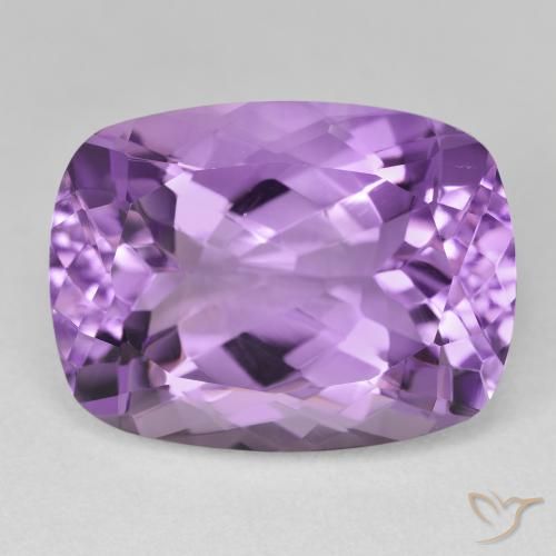 20.06ct Натуральный Светло-средний фиолетовый Аметист, Подушка, VVS-VS