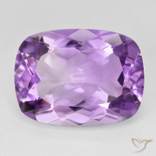 17.51ct Натуральный Средний фиолетовый Аметист, Подушка, Чистота VS