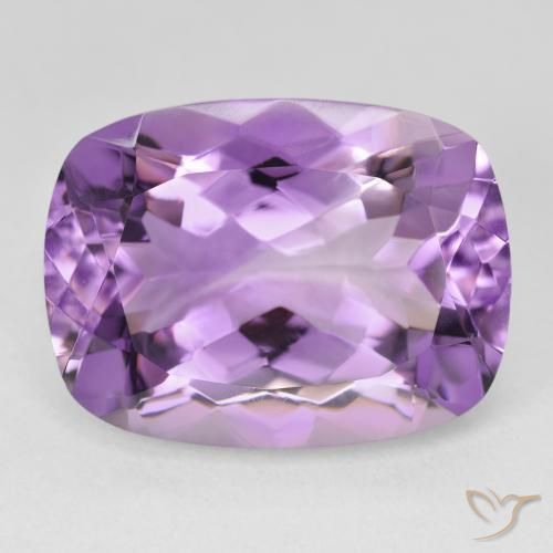 19.13ct Натуральный Розовато-фиолетовый Аметист, Подушка, Чистота VVS
