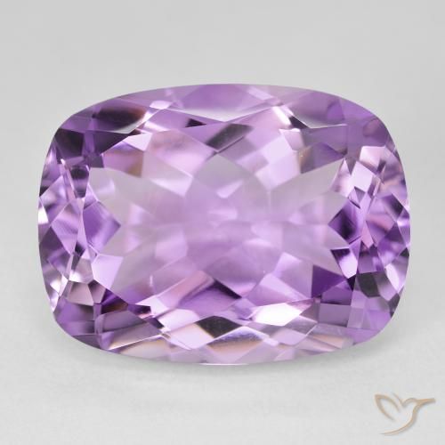 18.75ct Натуральный Розовато-фиолетовый Аметист, Подушка, Чистота VVS