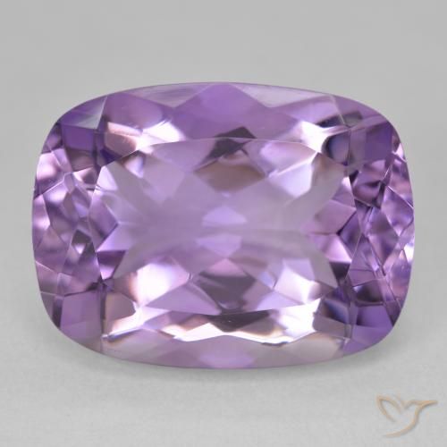 18.69ct Натуральный Средний фиолетовый Аметист, Подушка, Чистота VVS