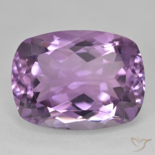 19.45ct Натуральный Светло-средний фиолетовый Аметист, Подушка, Чистота VVS