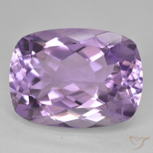 20.24ct Натуральный Средний фиолетовый Аметист, Подушка, Чистота VVS