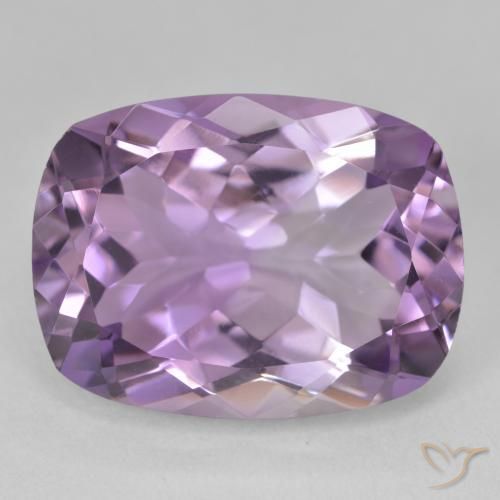 18.25ct Натуральный Светло-средний фиолетовый Аметист, Подушка, Чистота VVS