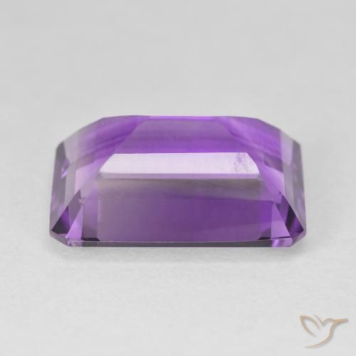 14.38 карата, натуральный Ярко-фиолетовый Аметист, Изумрудная огранка, VVS-VS