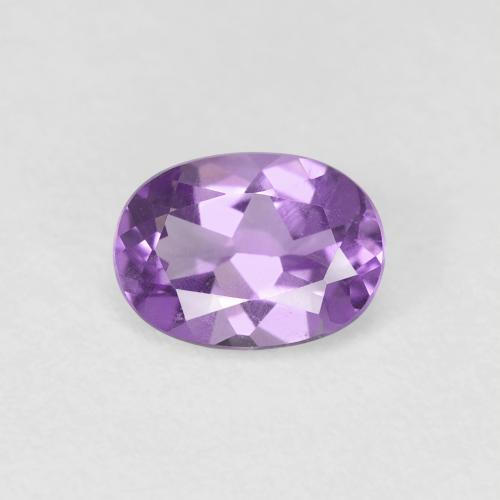 0.67ct Натуральный Пурпурно-фиолетовый Аметист, Овал, Чистота VS