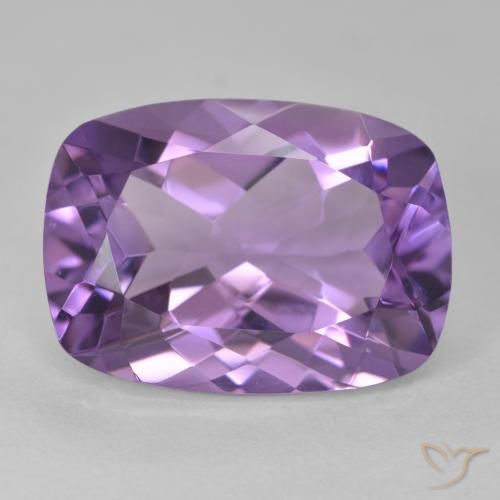 12.90ct Натуральный Средний фиолетовый Аметист, Подушка, Чистота VVS