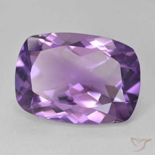 11.39 карата, натуральный Medium Light Purplish-Violet Аметист, Подушка, Чистота VVS