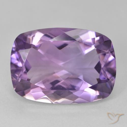 12.61ct Натуральный Пурпурно-фиолетовый Аметист, Подушка, Чистота VVS