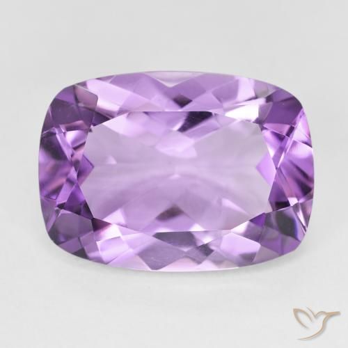 12.38ct Натуральный Средний фиолетовый Аметист, Подушка, Чистота VVS