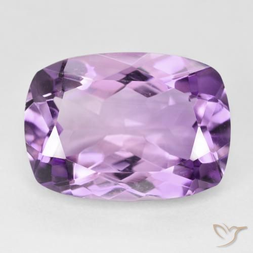 12.72ct Натуральный Розовато-фиолетовый Аметист, Подушка, Чистота VVS