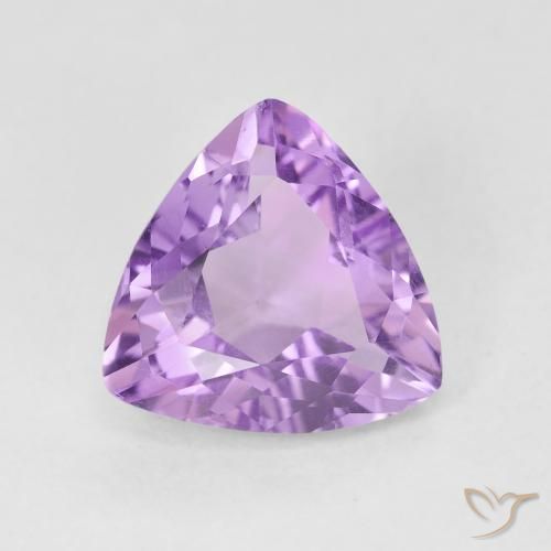 2.68ct Натуральный Средний розовый фиолетовый Аметист, Триллион, VVS-VS