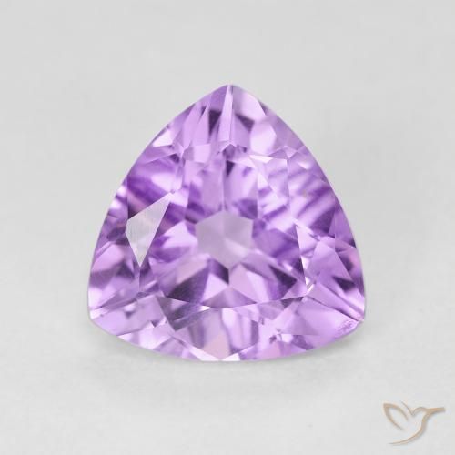 2.75ct Натуральный Светло-розовато-фиолетовый Аметист, Триллион, VVS-VS