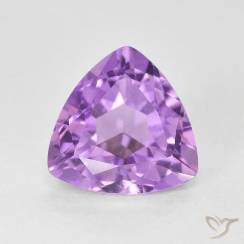 3.20ct Натуральный Розовато-фиолетовый Аметист, Триллион, VVS-VS