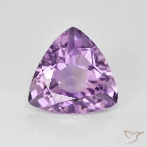 2.91ct Натуральный Medium Light Purplish-Violet Аметист, Триллион, VVS-VS