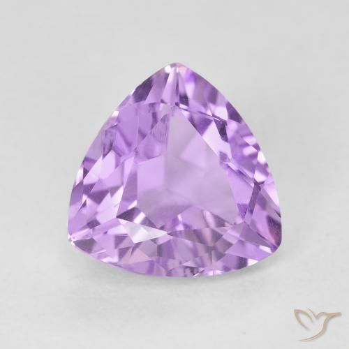 3.05ct Натуральный Розовато-фиолетовый Аметист, Триллион, VVS-VS