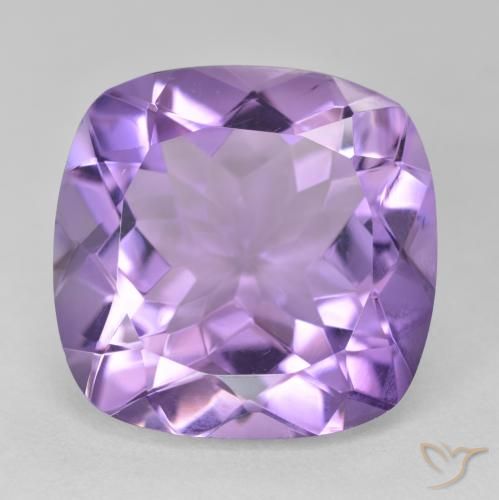 18.92ct Натуральный Средний фиолетовый Аметист, Подушка, Чистота VVS