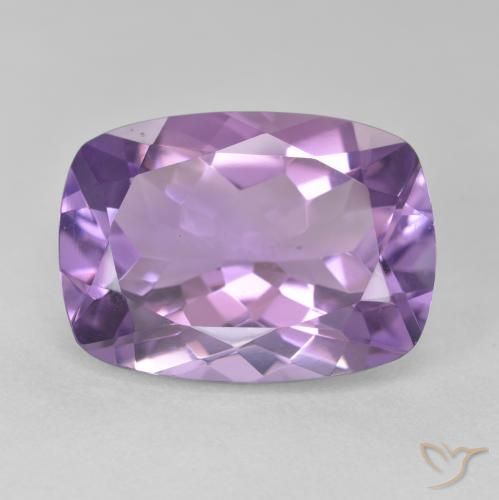 12.83ct Натуральный Средний фиолетовый Аметист, Подушка, Чистота VVS