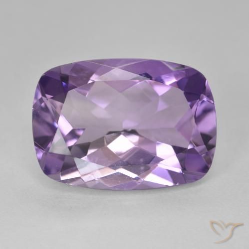 11.78ct Натуральный Средний фиолетовый Аметист, Подушка, Чистота VVS