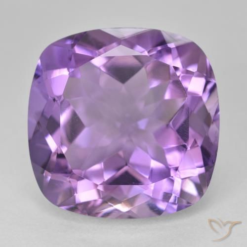 21.91ct Натуральный Розовато-фиолетовый Аметист, Подушка, Чистота VVS
