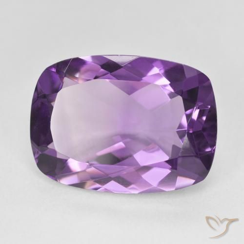 11.38 карата, натуральный Medium Light Purplish-Violet Аметист, Подушка, Чистота VVS