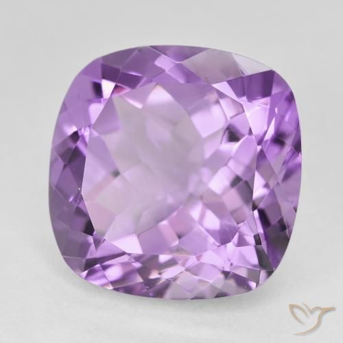 12.98 карата, натуральный Medium Light Purplish-Violet Аметист, Подушка, Чистота VVS