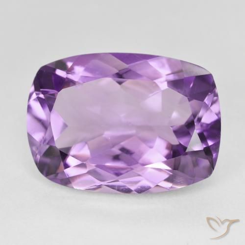 12.53ct Натуральный Пурпурно-фиолетовый Аметист, Подушка, VVS-VS
