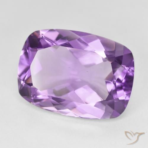 12.53 карата, натуральный Medium Light Purplish-Violet Аметист, Подушка, Чистота VVS