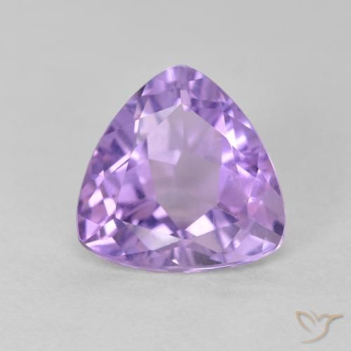 2.88ct Натуральный Средний фиолетовый Аметист, Триллион, Чистота VS