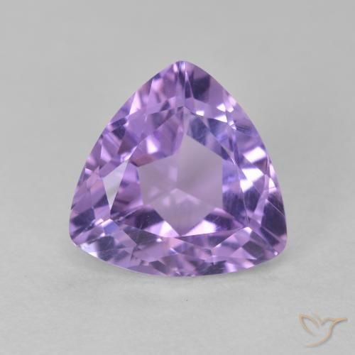 2.89ct Натуральный Средний фиолетовый Аметист, Триллион, Чистота VS